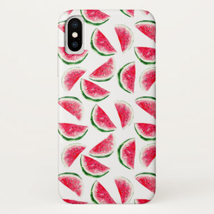 かわいいパイナップルとスイカ柄 iPhone X ケース