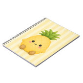 かわいいパイナップルのノート ノートブック (左側)