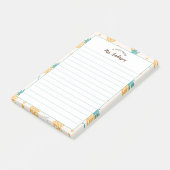 かわいいパイナップルのパタガーリーーンの机から ポストイット (アングル)