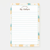 かわいいパイナップルのパタガーリーーンの机から ポストイット (正面)