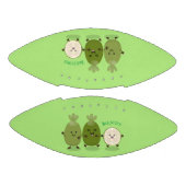 かわいいパイナップルグアバフェヨア漫画イラストレーション アメリカンフットボール (パネル)