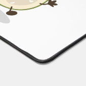 かわいいパイナップルグアバフェヨア漫画イラストレーション デスクマット (コーナー)