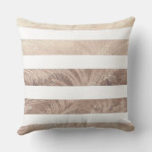 かわいいパイナップルストライプの金ゴールド クッション (裏面)