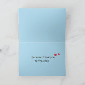 かわいいパイナップルトロピカルピナコラダロマンチック カード (内部)