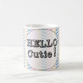 かわいいパイナップルフルーツかわいいハローかわいこちゃん夏 コーヒーマグカップ (中央)