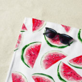 かわいいパイナップル及びスイカパターン ビーチタオル (インサイチュ)