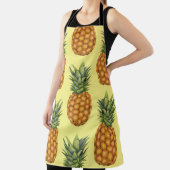 かわいいパイナップル抽象芸術イラストレーションパターン エプロン (インサイチュ)