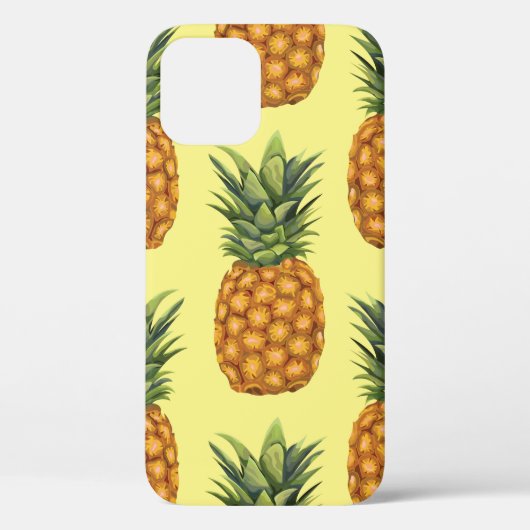 かわいいパイナップル抽象芸術イラストレーションパターン Case-Mate iPhoneケース (裏面)