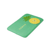 かわいいパイナップル漫画イラストレーション バスマット (アングル)