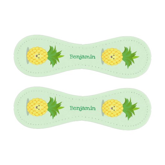 かわいいパイナップル漫画イラストレーション 野球ボール (パネル)