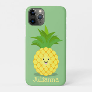 かわいいパイナップル漫画イラストレーション iPhone 11 PROケース