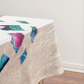 かわいいパイナップル金ゴールドストライプのデザイン テーブルクロス (インサイチュ)