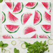 かわいいパイナップル&スイカ柄 キッチンタオル (折り畳み)