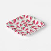 かわいいパイナップル&スイカ柄 ペーパープレート (傾斜あり)