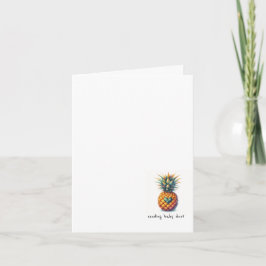 かわいいパイナップルIVF/胚移植勇気付けられる カード
