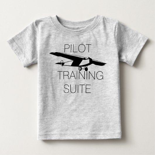 かわいいパイロット訓練スイート ベビーTシャツ (正面)