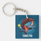 かわいいパインマルテンテニスプロトリックショットアニメ キーホルダー (正面)