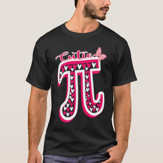 かわいいパイ日数学デイ先生女性の女の子かわいこちゃんパイ Tシャツ (正面)