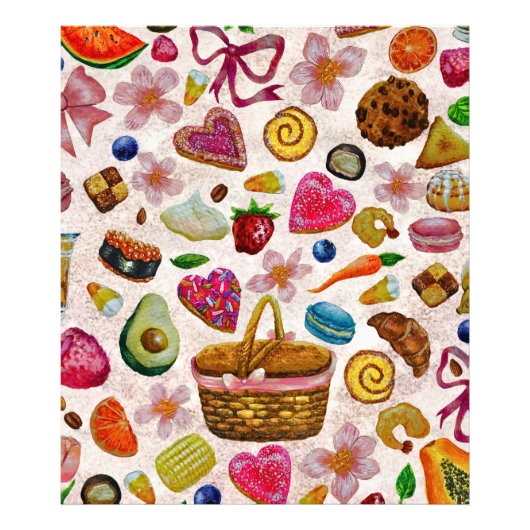 かわいいパイ菓子 スイーツ フォトプリント            (正面)