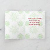 かわいいパグのクリスマスカード シーズンカード (内部)