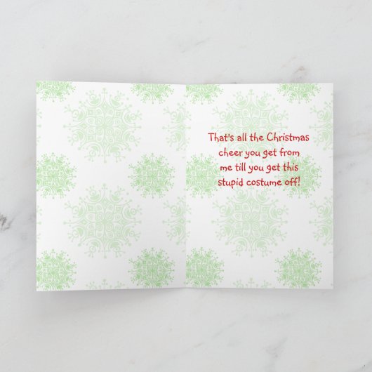 かわいいパグのクリスマスカード シーズンカード (内部)