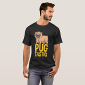 かわいいパグのデザイン パグ好きにたまらない Tシャツ (正面フル)