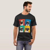 かわいいパグの子犬 690 Tシャツ (正面フル)