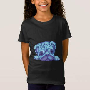 かわいいパグの子犬 Tシャツ