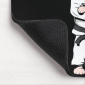 かわいいパグの柔術黒帯 Bjj Jiujitsu マウスパッド (コーナー)