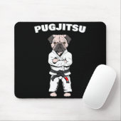 かわいいパグの柔術黒帯 Bjj Jiujitsu マウスパッド (マウス)