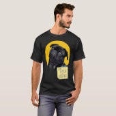 かわいいパグの犬の面白いデザイン123 Tシャツ (正面フル)