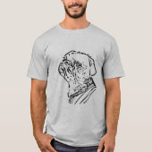 かわいいパグカーリン犬 Tシャツ (正面)