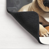 かわいいパグデザインfor愛犬家 マウスパッド (コーナー)