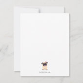 かわいいパグハッピーマザーズデイカード カード (裏面)