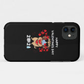 かわいいパグハート顔マスクハッピーバレンタインデー Case-Mate iPhoneケース (裏面(横))