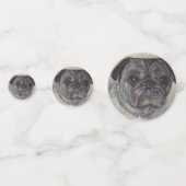 かわいいパグパピー誕生日 コンフェッティ (正面)