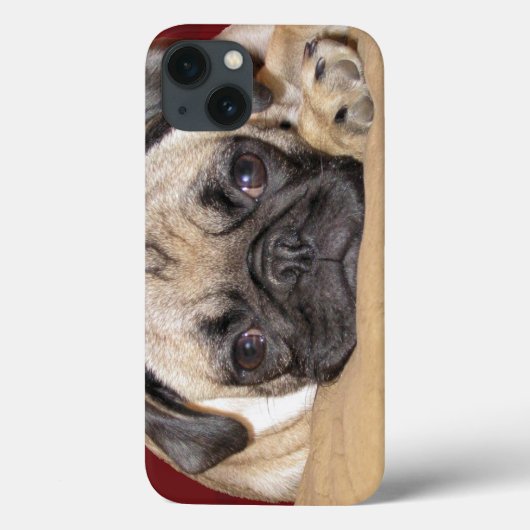 かわいいパグパピー Case-Mate iPhoneケース (裏面)