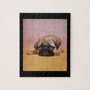 かわいいパグパピー Pug愛犬家ギフト ジグソーパズル