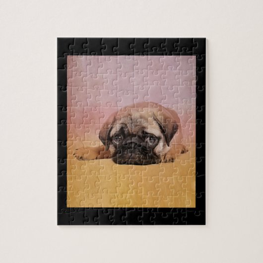 かわいいパグパピー | Pug愛犬家ギフト ジグソーパズル (縦)