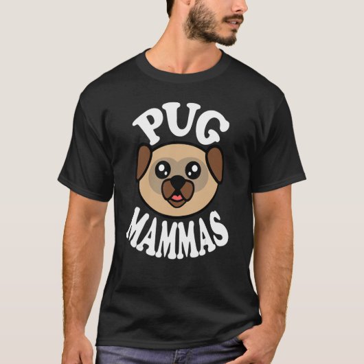 かわいいパグマンマス Tシャツ (正面)