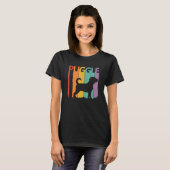 かわいいパグル犬の飼い主 Tシャツ (正面フル)