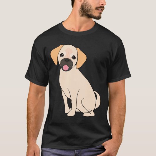かわいいパグル犬 Tシャツ (正面)