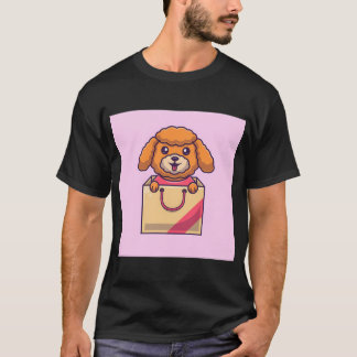 かわいいパグ犬の病気・発熱のカートゥーン ベクターアイコン Tシャツ