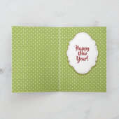 かわいいパグ犬メリークリスマス シーズンカード (内部)