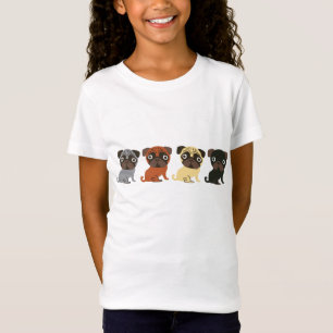 かわいいパグ4 Tシャツ