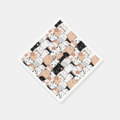 かわいいパグ スタンダードカクテルナプキン (角)