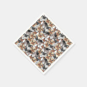 かわいいパグ スタンダードカクテルナプキン (角)