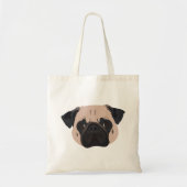 かわいいパグ トートバッグ (正面)