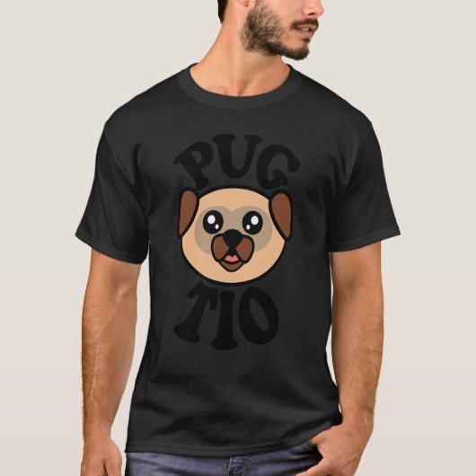 かわいいパグ パグ ティオ Tシャツ (正面)