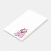 かわいいパグ ポストイット (アングル)